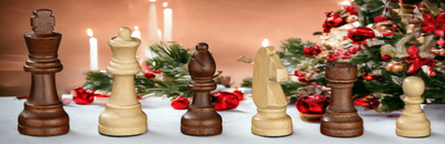 Walnut Folding Young Grandmaster Chess Set - Official Staunton™ 