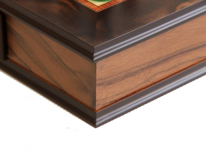Italian Walnut Drawer Cabinet and Acacia Staunton Chessmen - Official Staunton™ 