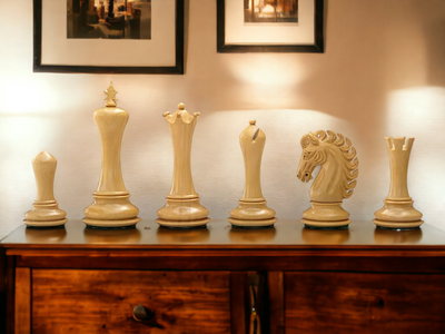 Emperor Series Padauk Chess Pieces - Official Staunton™ 