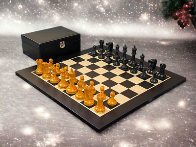 Antique Fischer Anegre Chess Set - Official Staunton™ 