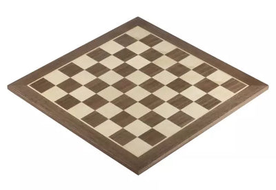 19" Walnut and Maple Chess Board - Official Staunton™ 
