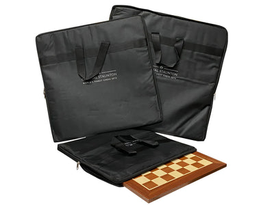 Tournament Wenge Board, Plastic Chess Pieces, Carryall & Drawstring Bag - Official Staunton™ 