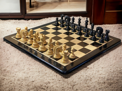 Appaloosa Ezekiel Ebony Chess Set Combination - Official Staunton™ 