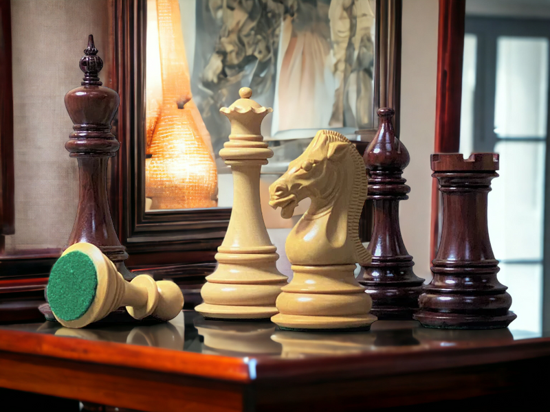 4.5" Selene Knight Luxury Chess Pieces - Official Staunton™ 