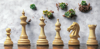 4.5" Selene Knight Luxury Chess Pieces - Official Staunton™ 