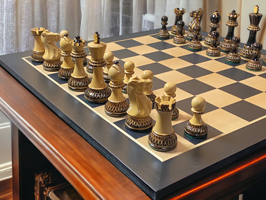 Artistic Parker Anegre Chess Set & Vinyl Box - Official Staunton™ 