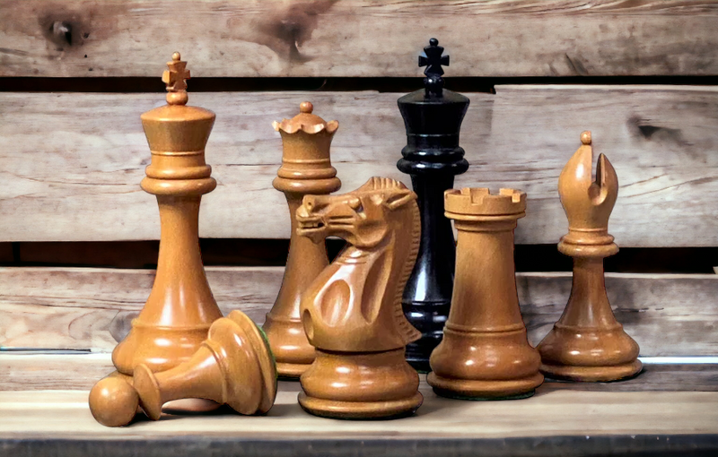 Staunton Antique 1849 Collector Series Chess Pieces - Official Staunton™ 