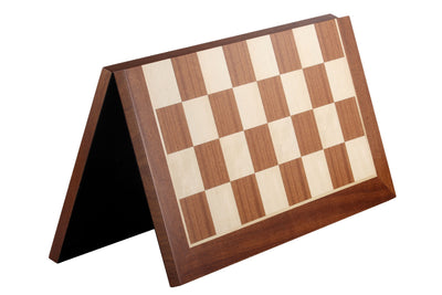 50cm Mahogany Maple Folding Chessboard - Official Staunton™ 