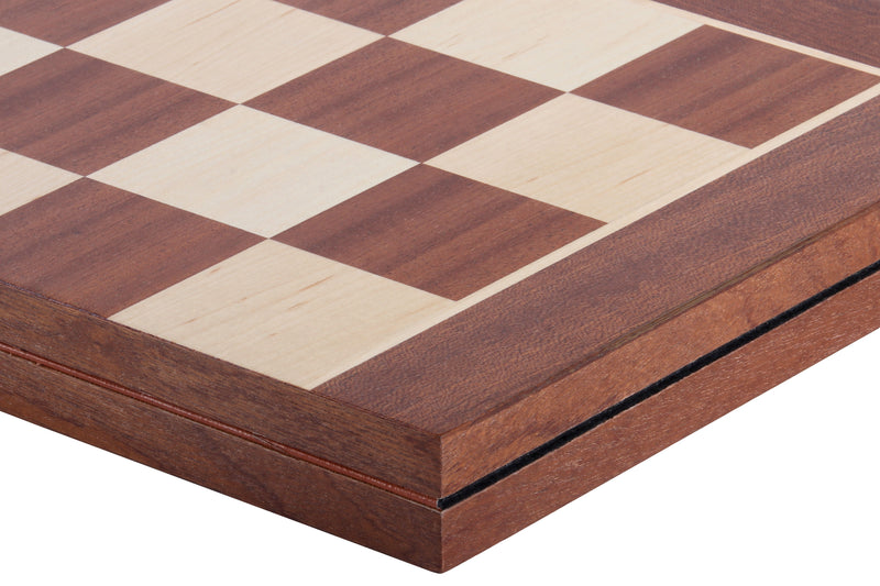 50cm Mahogany Maple Folding Chessboard - Official Staunton™ 