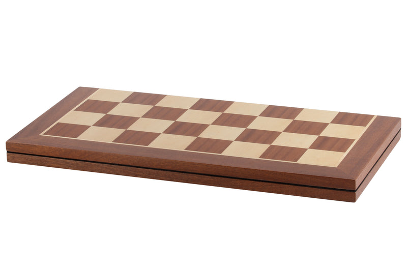 50cm Mahogany Maple Folding Chessboard - Official Staunton™ 