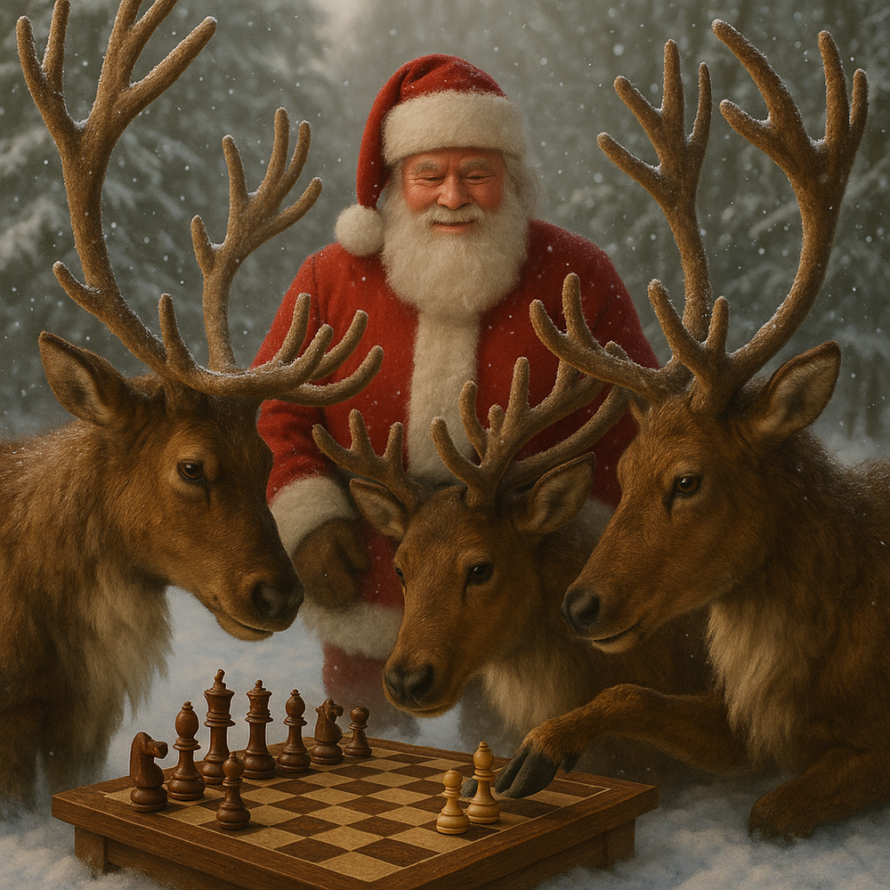 christmas chess set