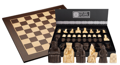 Isle of Lewis Chess Pieces, 20” Wenge Chess Board - Official Staunton™ 
