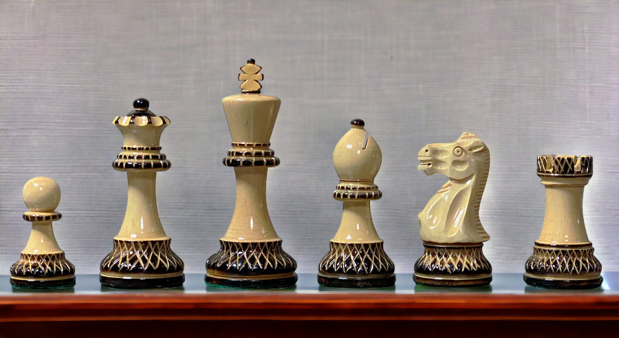 Artistic Parker Anegre Chess Set & Vinyl Box - Official Staunton™ 
