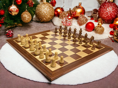 19 Inch Grand Classic Mahogany Chess Set - Official Staunton™ 