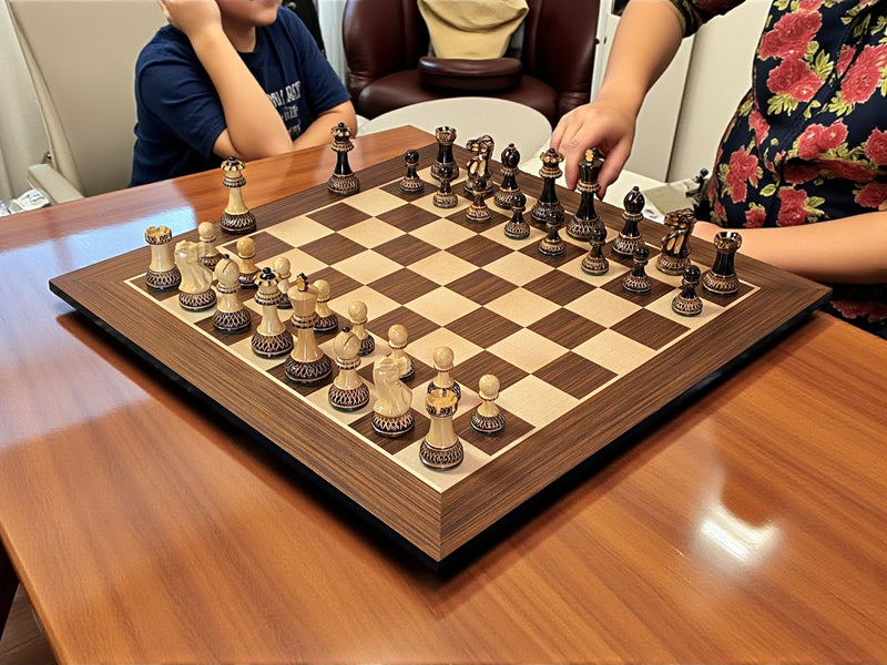 Artistic Parker Chess Pieces 20" Wenge Chessboard and Vinyl Box