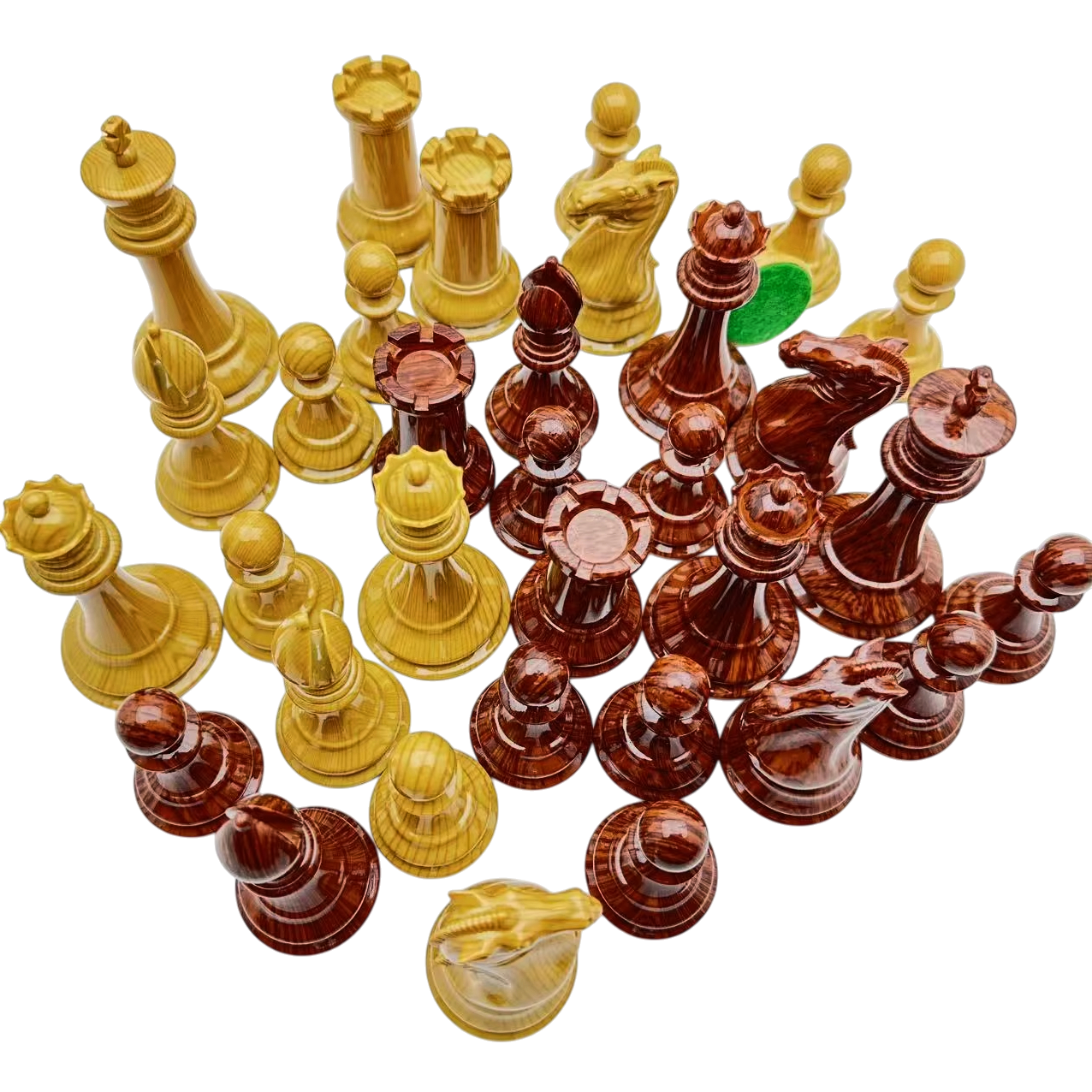 Staunton Sprucetek Resin Chess Pieces – 4 Inch King