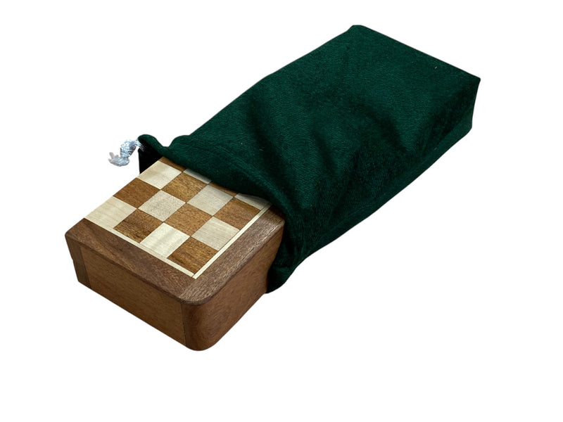 7" Solid Wood Folding Handmade Magnetic Travel Chess Set