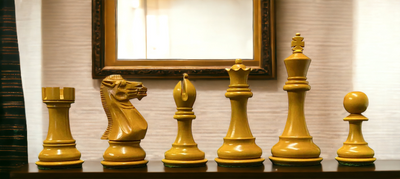 1929 Antiqued Collectors Series Chess Pieces - Official Staunton™ 
