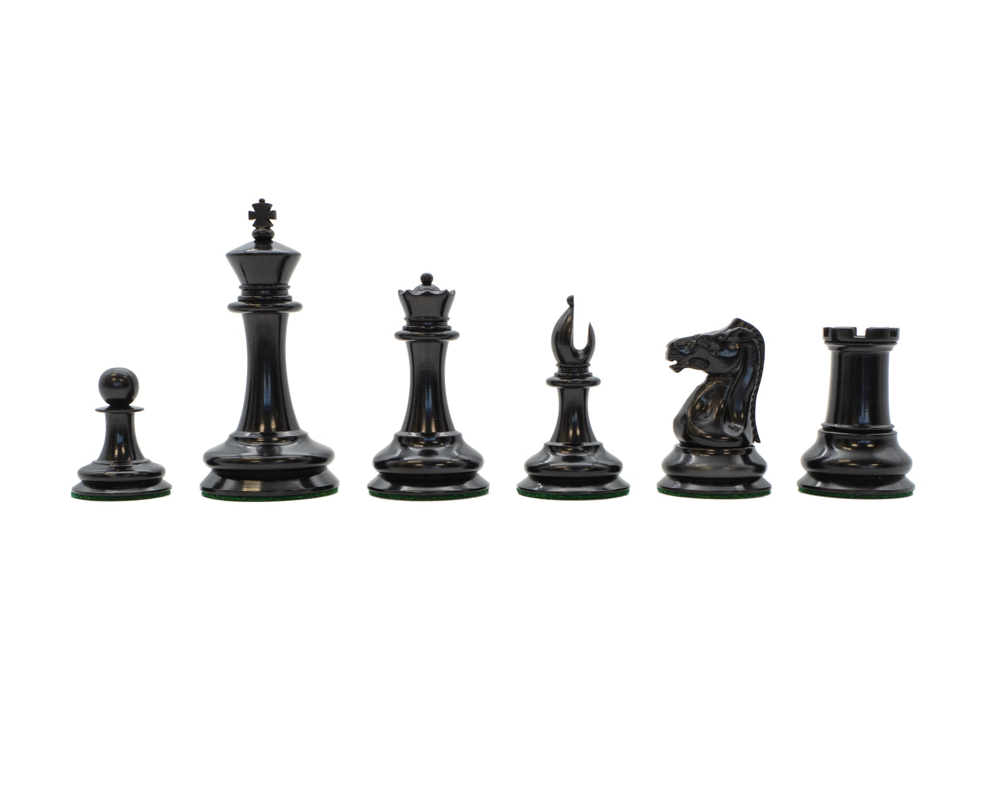 3.5" Leuchars 2 - Chess Pieces & Mahogany Hinged Box