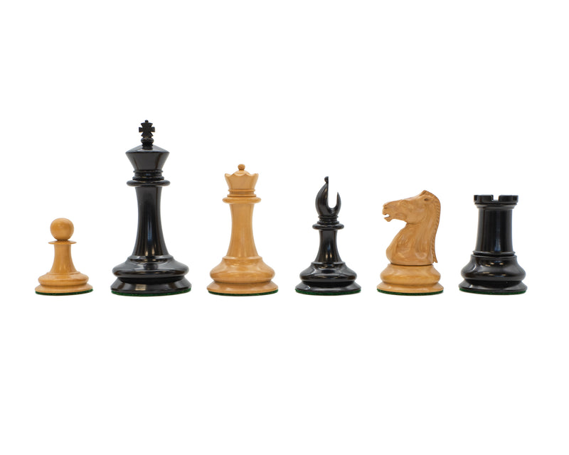 3.5" Leuchars Chess Pieces & Mahogany Box