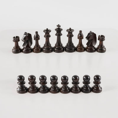Staunton Modern Walnut Style Chessmen
