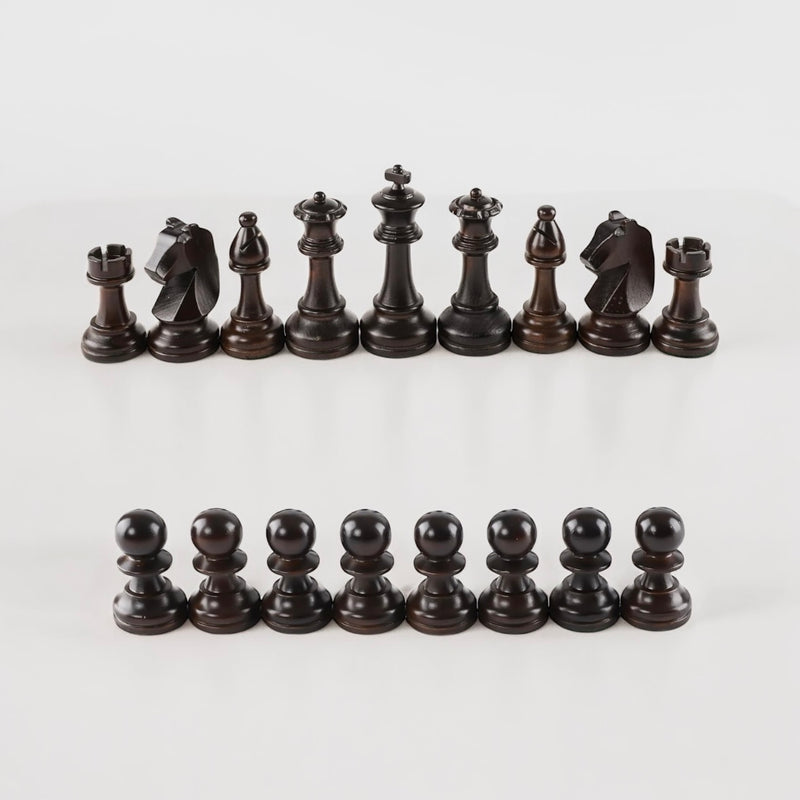 Staunton Modern Walnut Style Chessmen