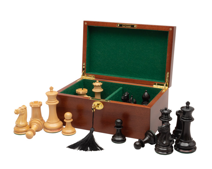 1849 Original Staunton Design Chess Pieces & Mahogany Box - Official Staunton™ 
