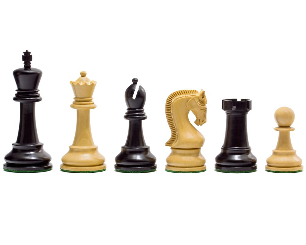 Black and boxwood Leningrad chess pieces