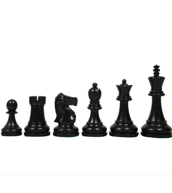 Fischer Black & Boxwood Chess Pieces