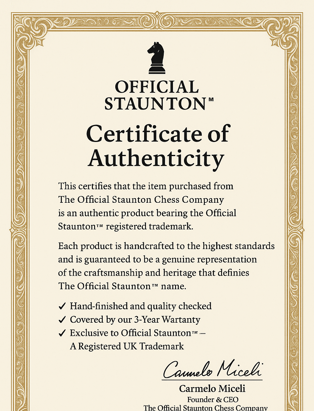 4.4" 1850 Antique Ebony Chessmen and Mahogany Deluxe Box