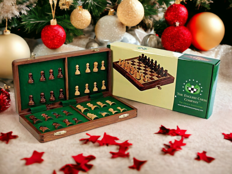 14 Inch Folding Magnetic Chess Set - Official Staunton™ 