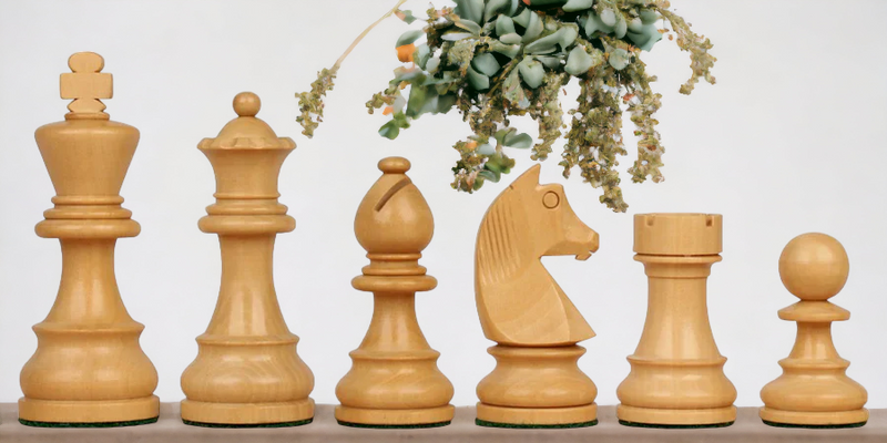 3" Staunton Classic Acacia Chess Pieces & Bag - Official Staunton™ 