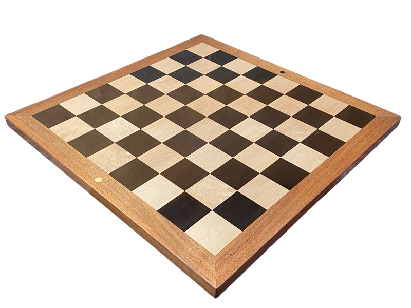 Staunton Antique Collector 23" Ebony Acacia Chessboard & Mahogany Box - Official Staunton™ 