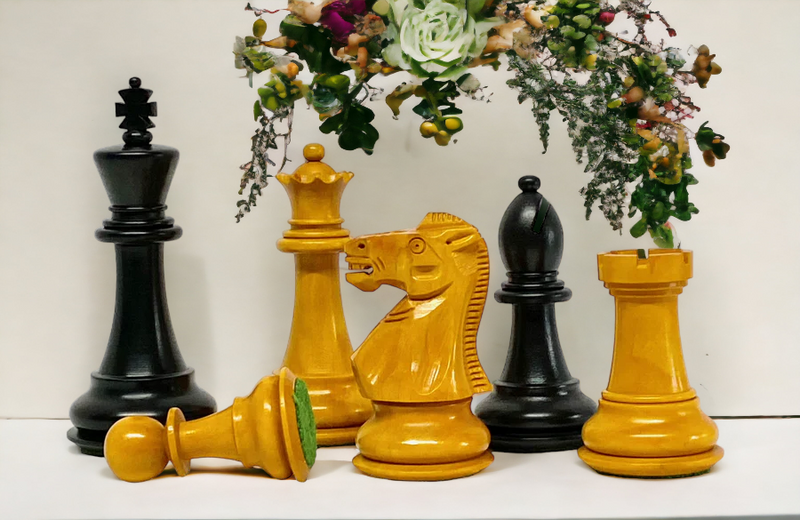 Antique 72 English Anegre Chess Combination - Official Staunton™ 