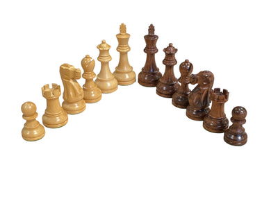 Deluxe Staunton Acacia Chess Pieces – 3.75-Inch King