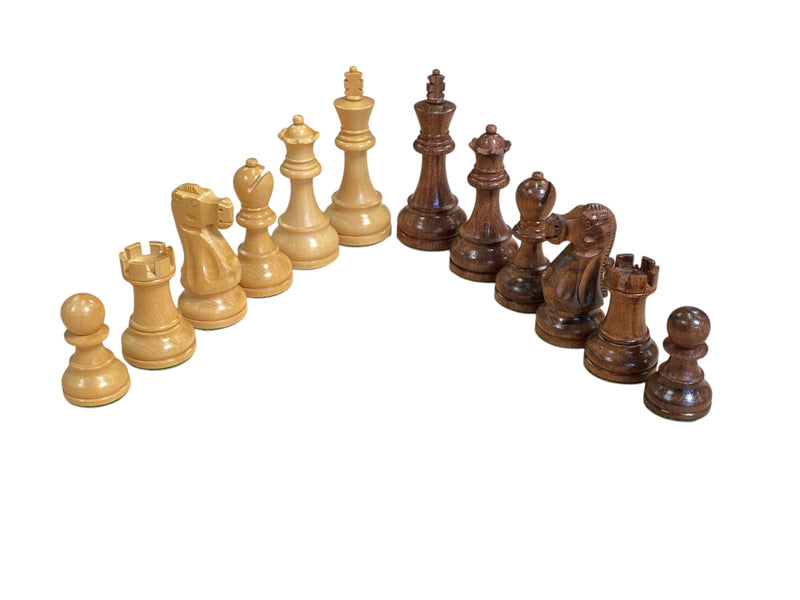 Deluxe Staunton Acacia Chess Pieces – 3.75-Inch King