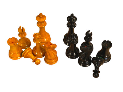 1849 Antiqued Ebony Chess Pieces
