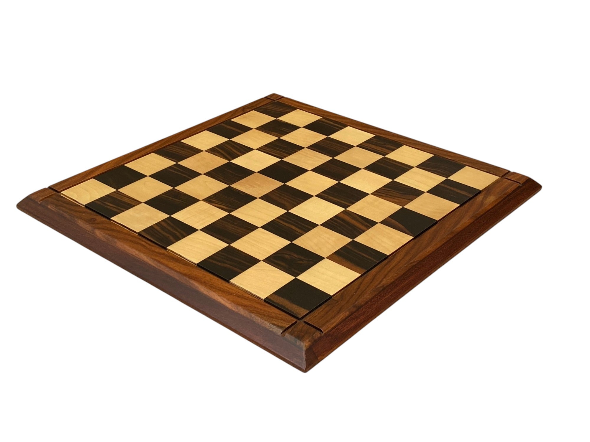 21 Inch Luxury Ebony Golden Rosewood Boxwood Chess Board