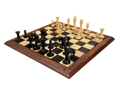 Mark Antony Chess Set with 21-Inch Luxury Ebony Rosewood & Boxwood Chess Board