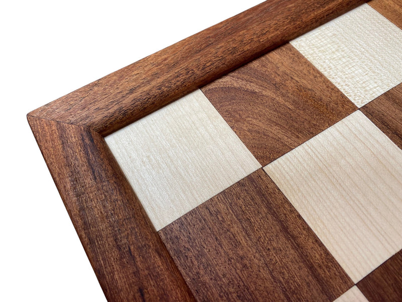 21" Handmade Solid Framed Acacia & Maple Wood Chess Board