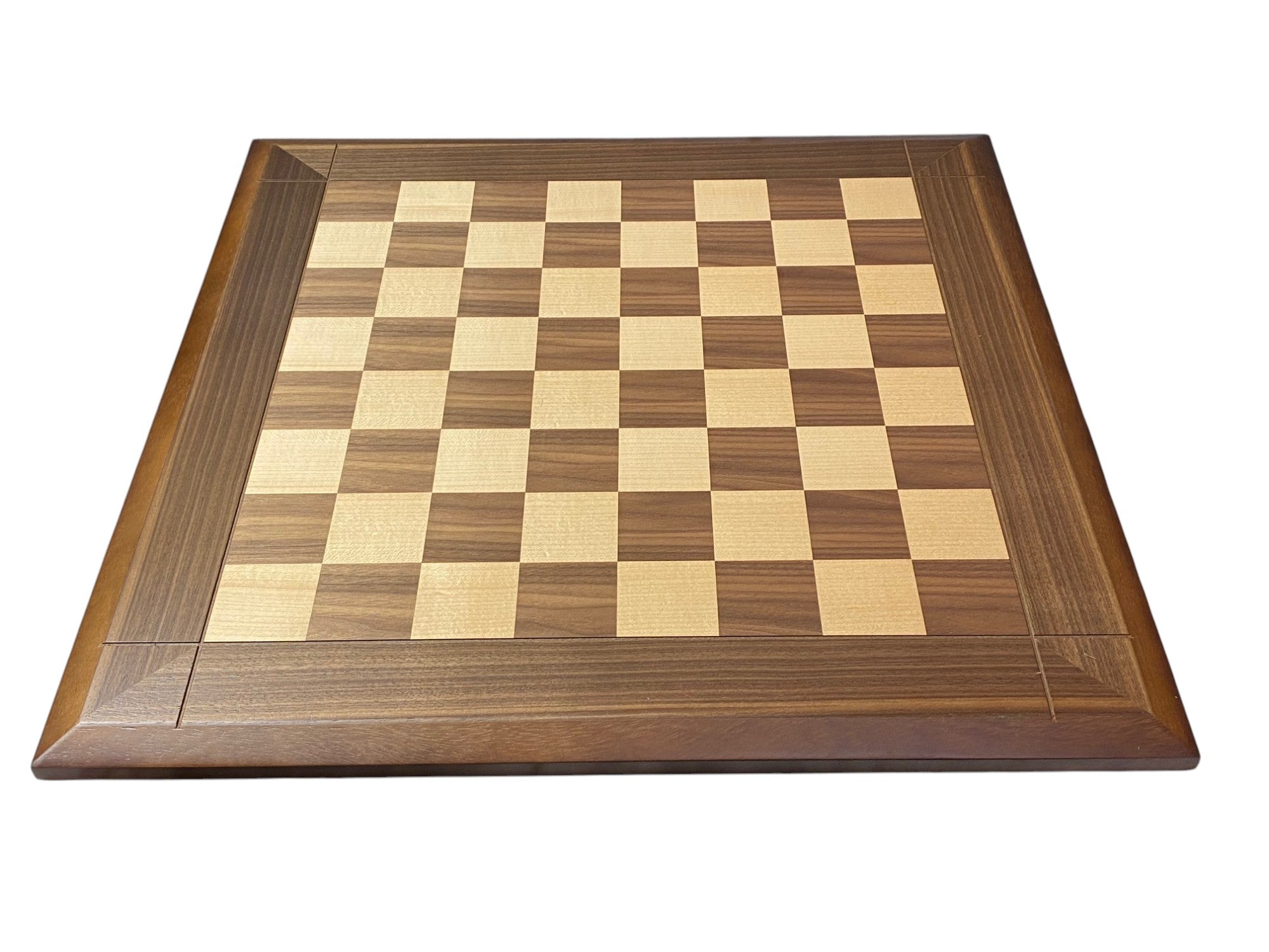 Artistic Parker Walnut Bevel Chess Board and Box