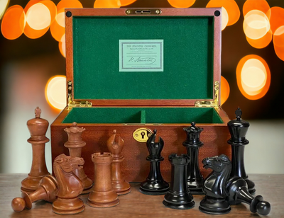 1849 Antique Staunton Chessmen & Mahogany Box - Official Staunton™ 