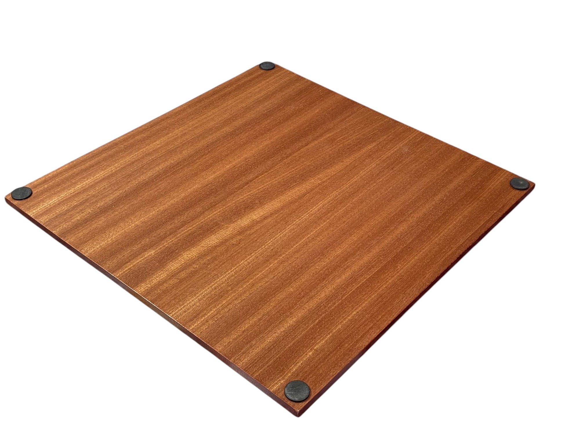 Economy Grandmaster Black Chessmen-  Algebraic Mahogany Chess Board