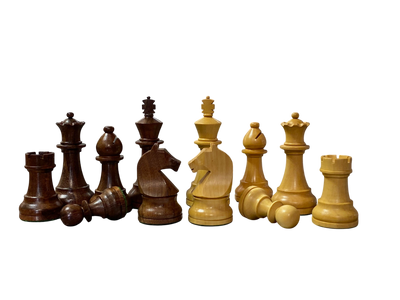 CMI- Design Acacia Mahogany Deluxe Combination Chess Set