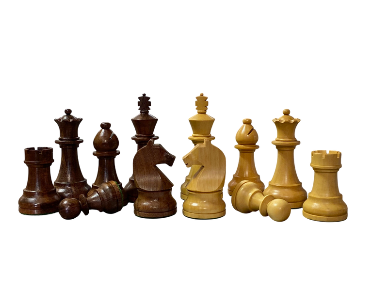 CMI- Design Acacia Mahogany Deluxe Combination Chess Set