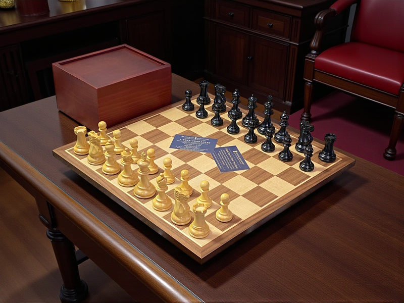 Elite Black Competition Pro 15.75" Walnut Board & Slide Lid Box