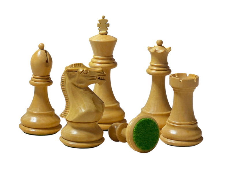 Stallion Acacia and Boxwood Staunton Chess Pieces