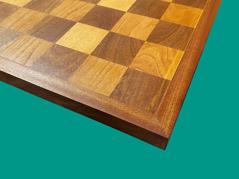Antique Reproduction Mahogany Framed Chess Board