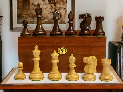 1972 Staunton Fischer Rosewood Chess Pieces and Mahogany Box - Official Staunton™ 