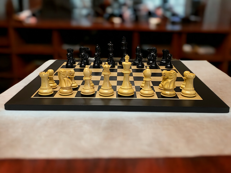 1972 English Anegre Chess Set Combination - Official Staunton™ 